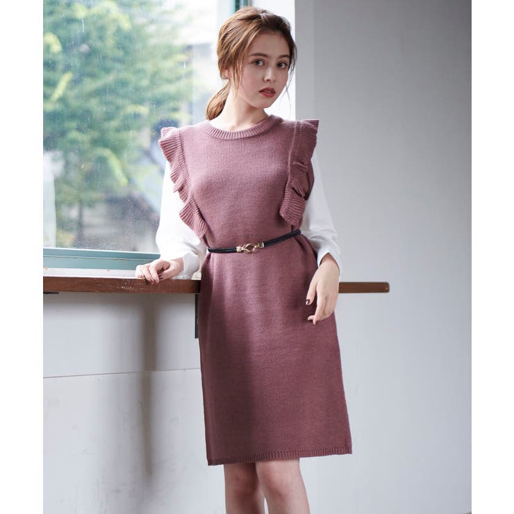 ベルトセットフリルワンピ 品番 Ctyw Majestic Legon マジェスティックレゴン のレディースファッション通販 Shoplist ショップリスト
