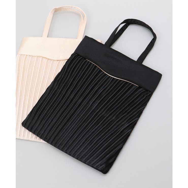 ブラック | 切り替えプリーツサブバッグ | MAJESTIC LEGON 