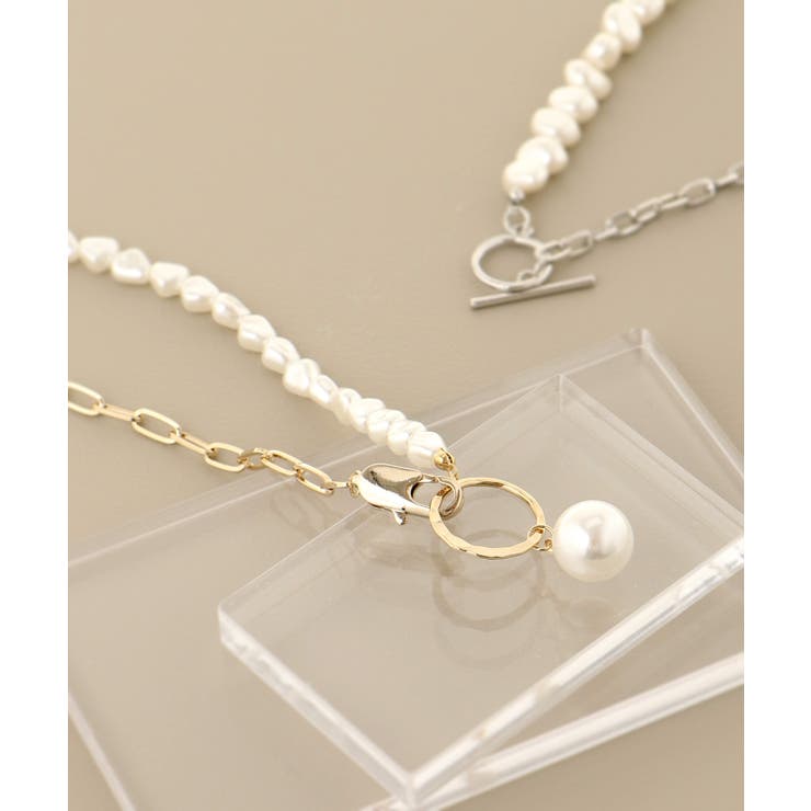 パール×チェーンネックレス | MAJESTIC LEGON  | 詳細画像1 