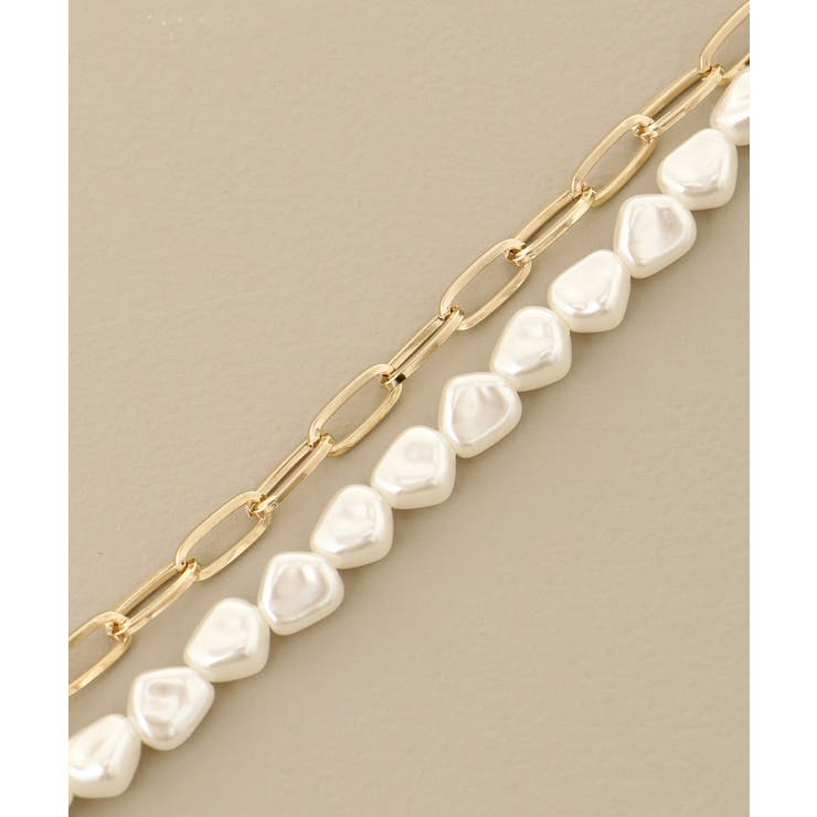 パール×チェーンネックレス | MAJESTIC LEGON  | 詳細画像4 