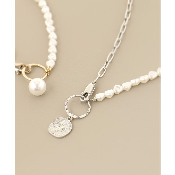 柄Ｃ | パール×チェーンネックレス | MAJESTIC LEGON 