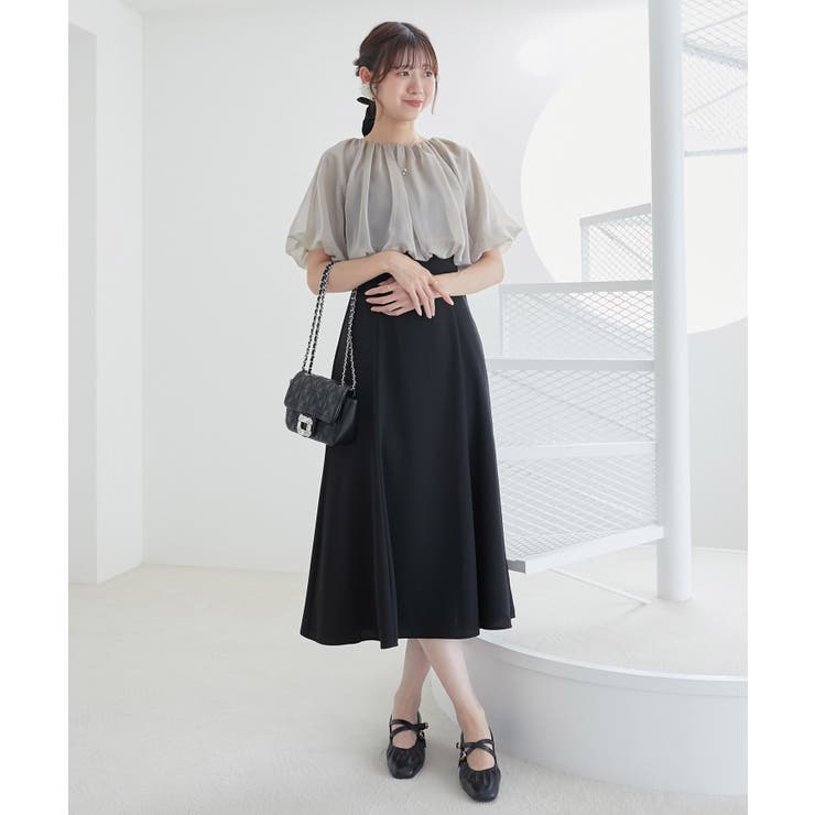 ブラック | 2wayシフォンボレロセットドレス | MAJESTIC LEGON 