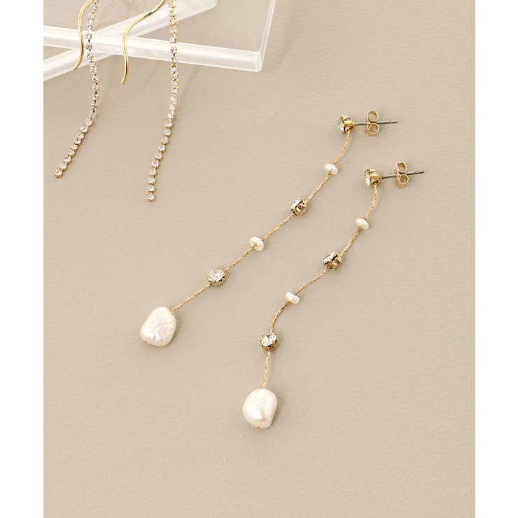 柄Ｂ | 繊細ビジューピアス | MAJESTIC LEGON 