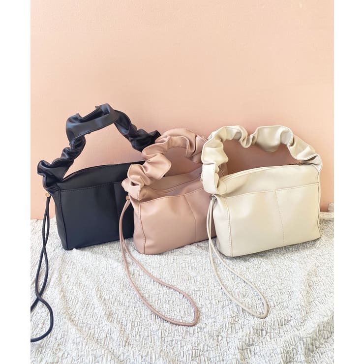 ギャザーハンドルスクエアバッグ | MAJESTIC LEGON  | 詳細画像14 