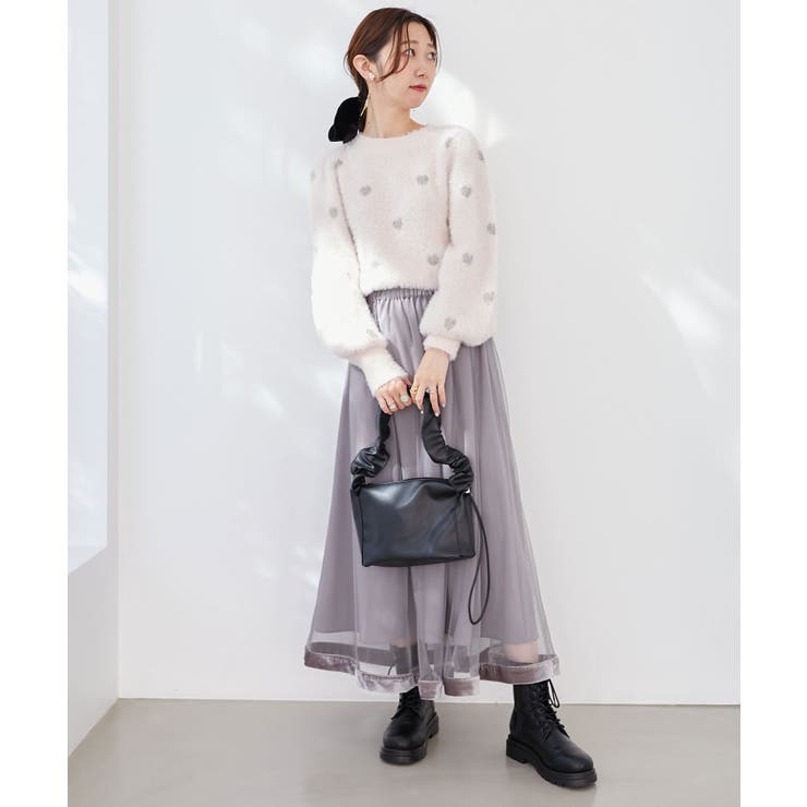 ギャザーハンドルスクエアバッグ | MAJESTIC LEGON  | 詳細画像8 