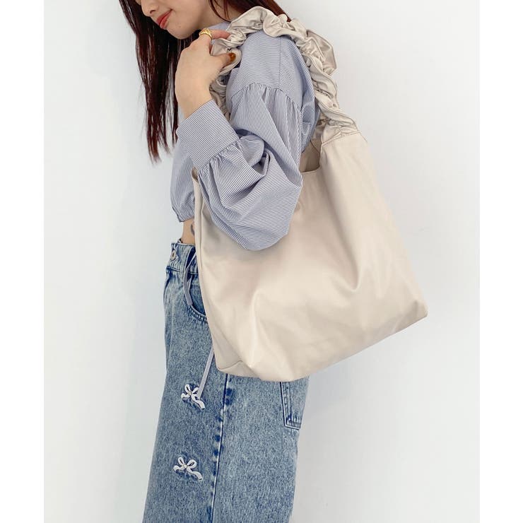 アイボリー | フリルハンドルトート | MAJESTIC LEGON 