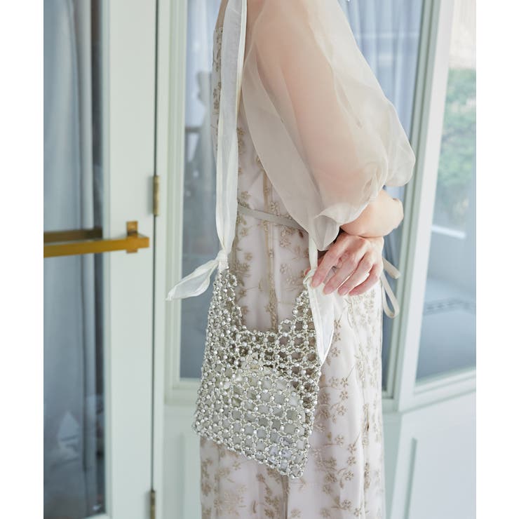 リボンハンドルビーズバッグ | MAJESTIC LEGON  | 詳細画像2 