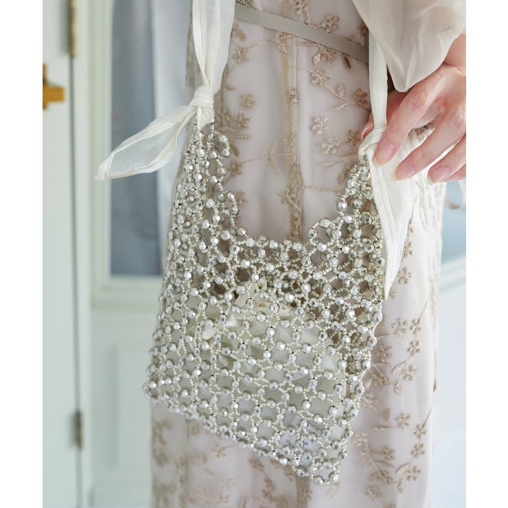 リボンハンドルビーズバッグ | MAJESTIC LEGON  | 詳細画像3 