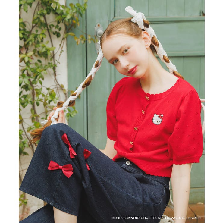 ハローキティ サイドリボンデニム | MAJESTIC LEGON  | 詳細画像6 