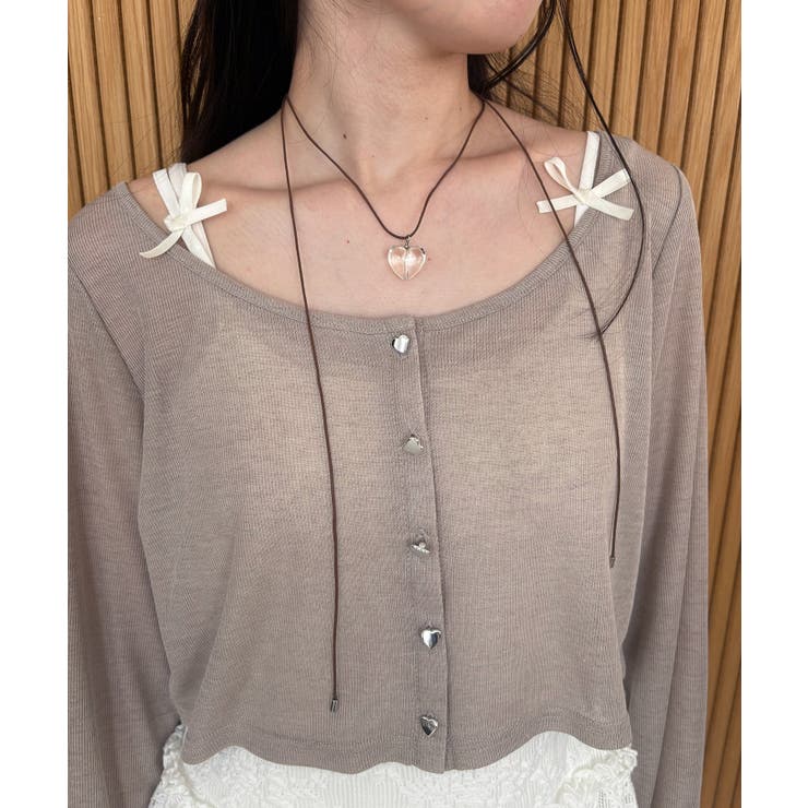 クリアハートコードネックレス | MAJESTIC LEGON  | 詳細画像1 