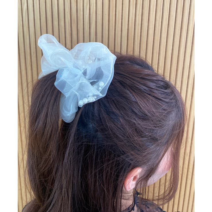 アイボリー | パールラッピングシュシュ | MAJESTIC LEGON 