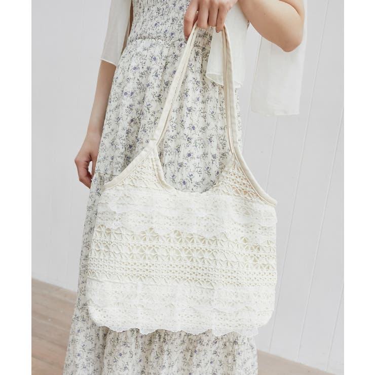 アイボリー | レースフリルバッグ | MAJESTIC LEGON 