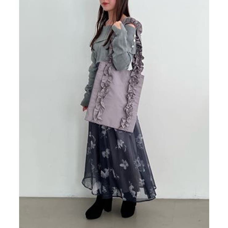 グレー | ボリュームフリルハンドルトート | MAJESTIC LEGON 