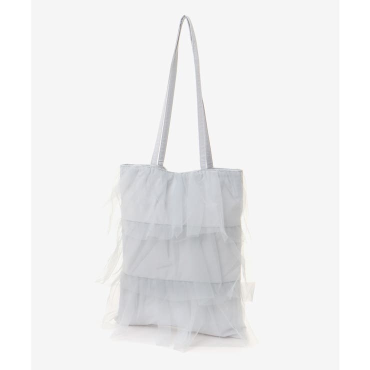 L／グレー | チュールティアードトート | MAJESTIC LEGON 