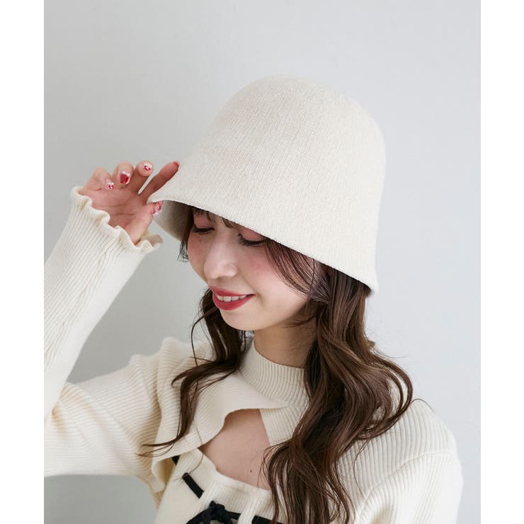 アイボリー | モールヤーンハット | MAJESTIC LEGON 