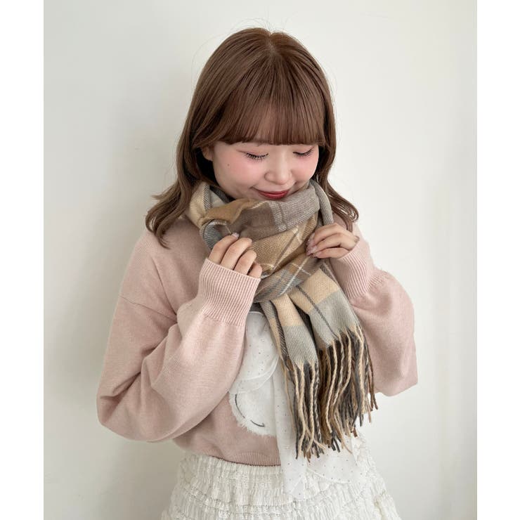 クリーミータッチチェックストール | MAJESTIC LEGON  | 詳細画像3 