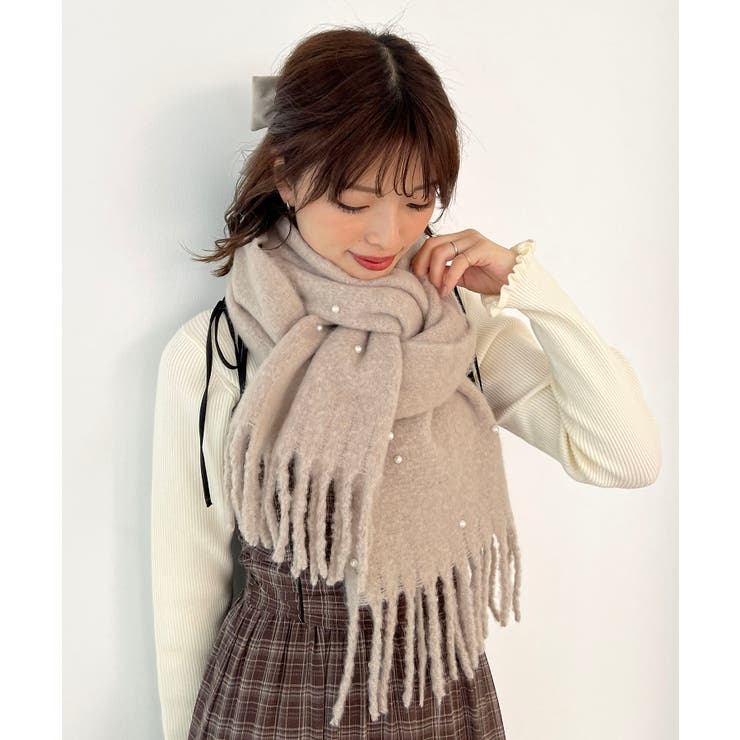 パール付きストール | MAJESTIC LEGON  | 詳細画像1 