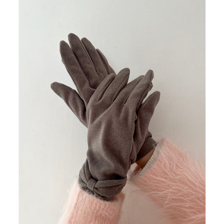 ブラウン | リボンデザイングローブ | MAJESTIC LEGON 