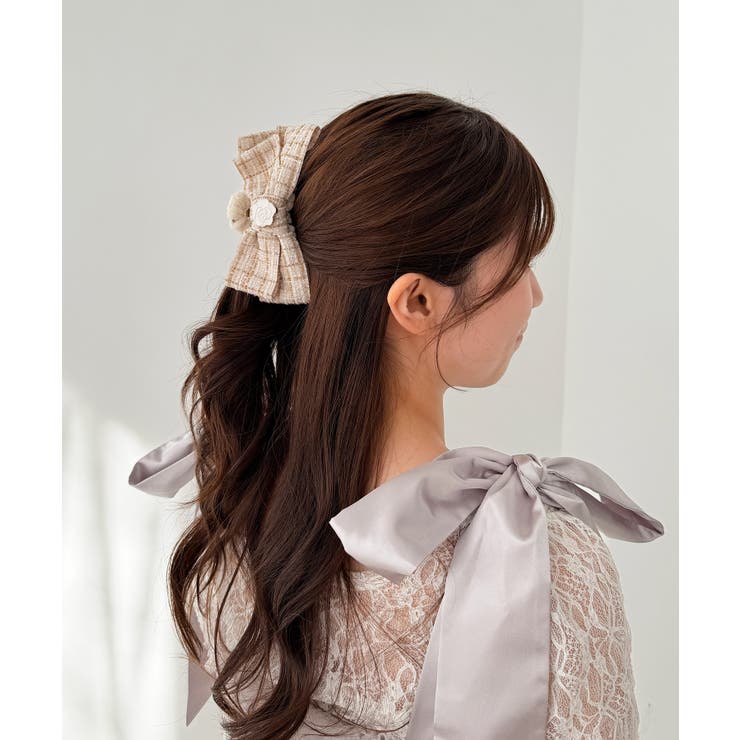 モチーフ付きツイードバレッタ | MAJESTIC LEGON  | 詳細画像2 