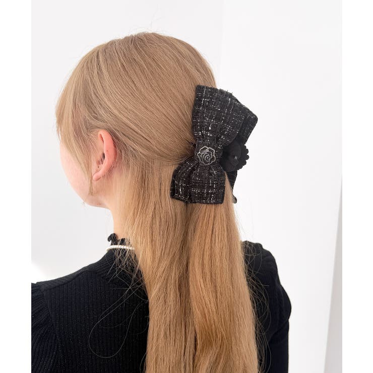 モチーフ付きツイードバレッタ | MAJESTIC LEGON  | 詳細画像4 