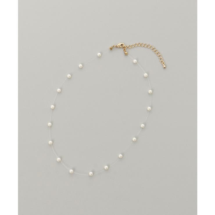 パール×リボンモチーフ2連ネックレス | MAJESTIC LEGON  | 詳細画像11 