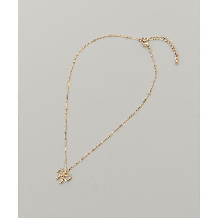 パール×リボンモチーフ2連ネックレス | MAJESTIC LEGON  | 詳細画像8 