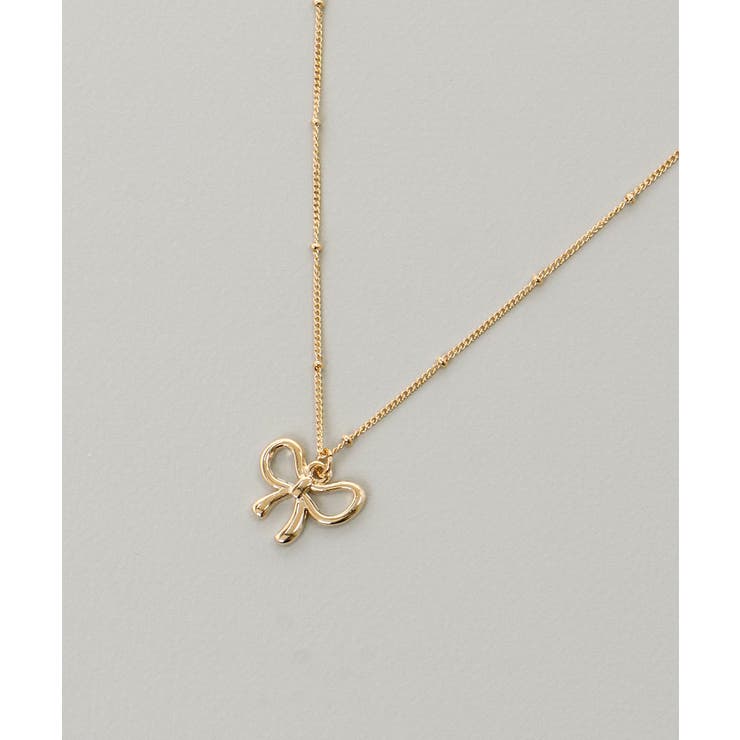 パール×リボンモチーフ2連ネックレス | MAJESTIC LEGON  | 詳細画像9 