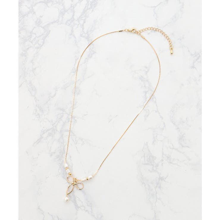 2連パール×リボンネックレス | MAJESTIC LEGON  | 詳細画像5 