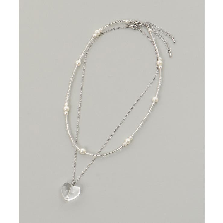 クリアハートモチーフネックレス | MAJESTIC LEGON  | 詳細画像4 