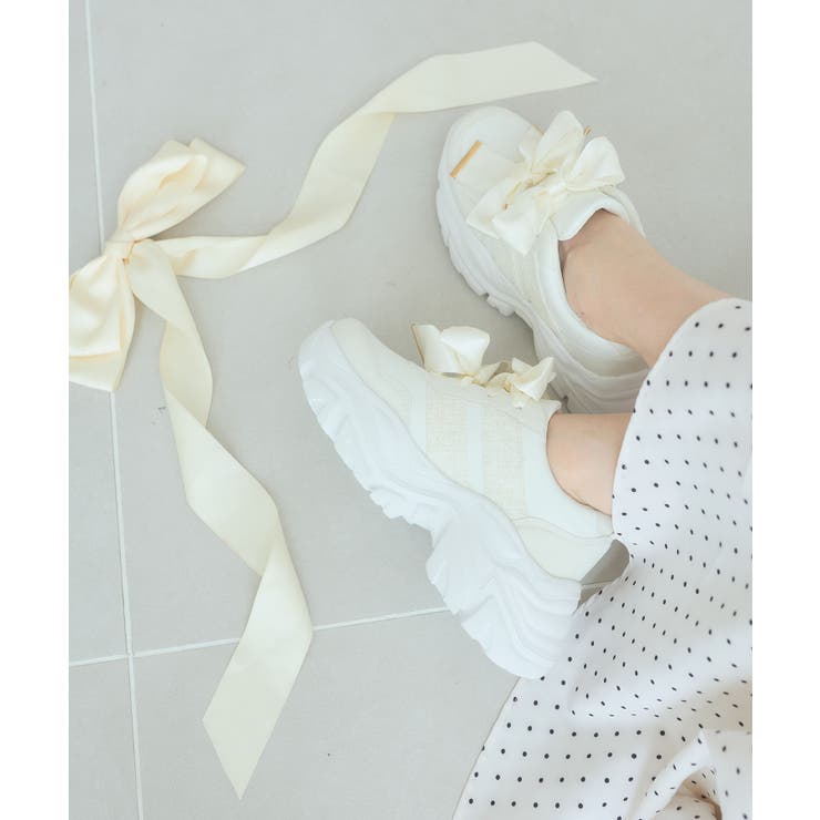 ダブルリボン厚底スニーカー | MAJESTIC LEGON  | 詳細画像1 