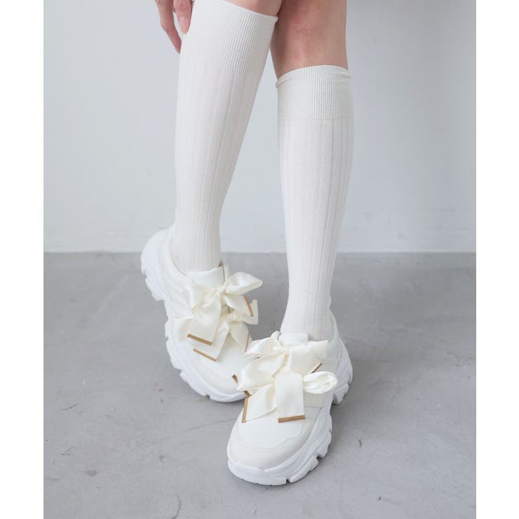 ダブルリボン厚底スニーカー | MAJESTIC LEGON  | 詳細画像4 