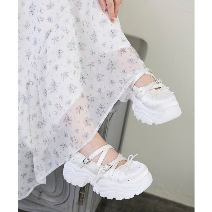 キラキラサテンバレエスニーカー | MAJESTIC LEGON  | 詳細画像3 