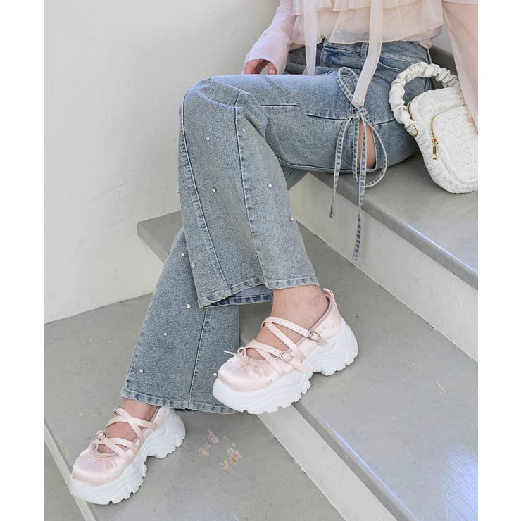 キラキラサテンバレエスニーカー | MAJESTIC LEGON  | 詳細画像7 