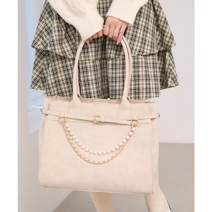 パールチェーン2WAYトートバッグ | MAJESTIC LEGON  | 詳細画像3 