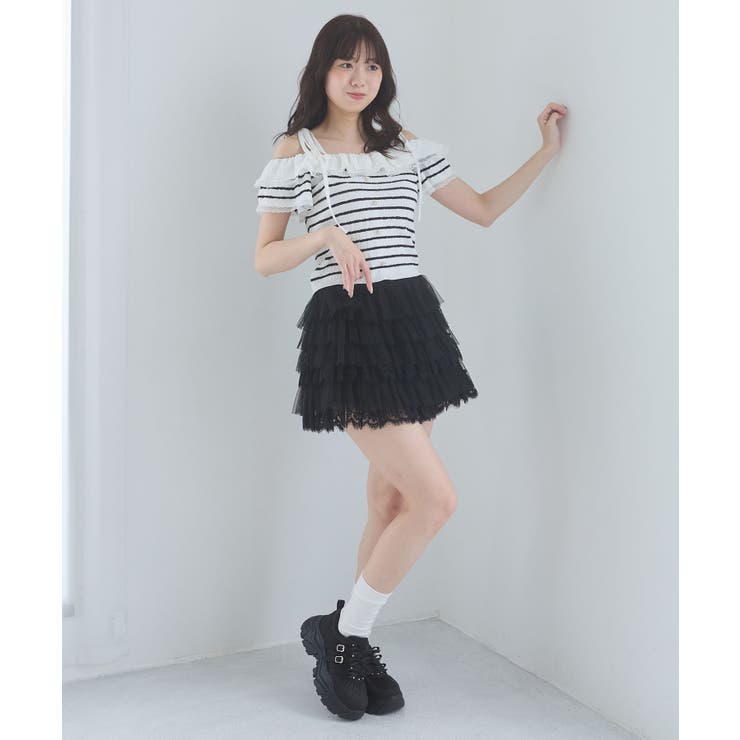 ビジュー厚底リボンスニーカー | MAJESTIC LEGON  | 詳細画像21 