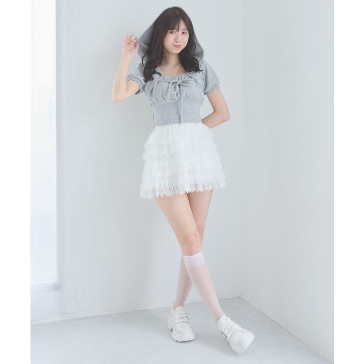 ビジュー厚底リボンスニーカー | MAJESTIC LEGON  | 詳細画像6 