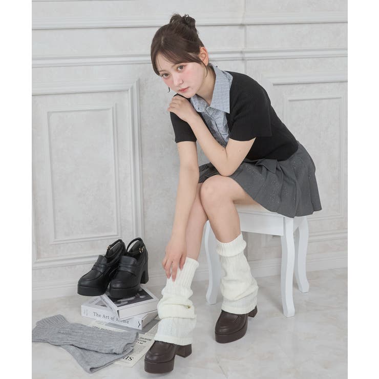 レッグウォーマー付き厚底ローファー | MAJESTIC LEGON  | 詳細画像14 