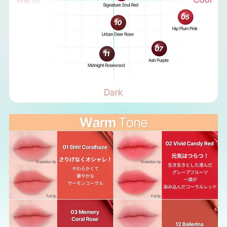 アーティストリップ＆チーク12色4 5g高発色さらっとマット仕上げ | MAKE SOUL | 詳細画像10 