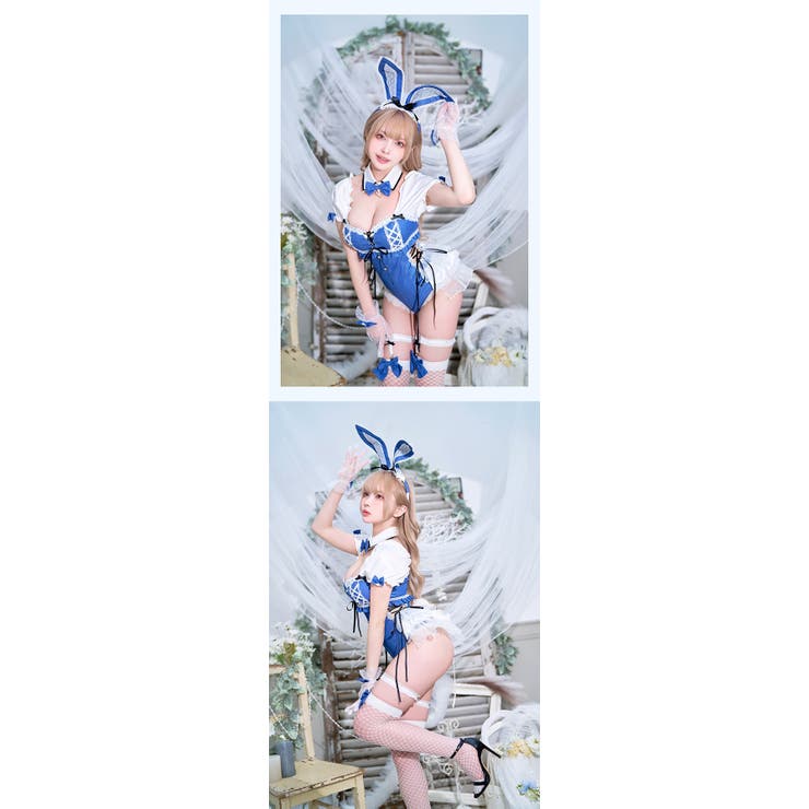レースアップデニムバニードレス[品番：MYMT0000688]｜Malymoon