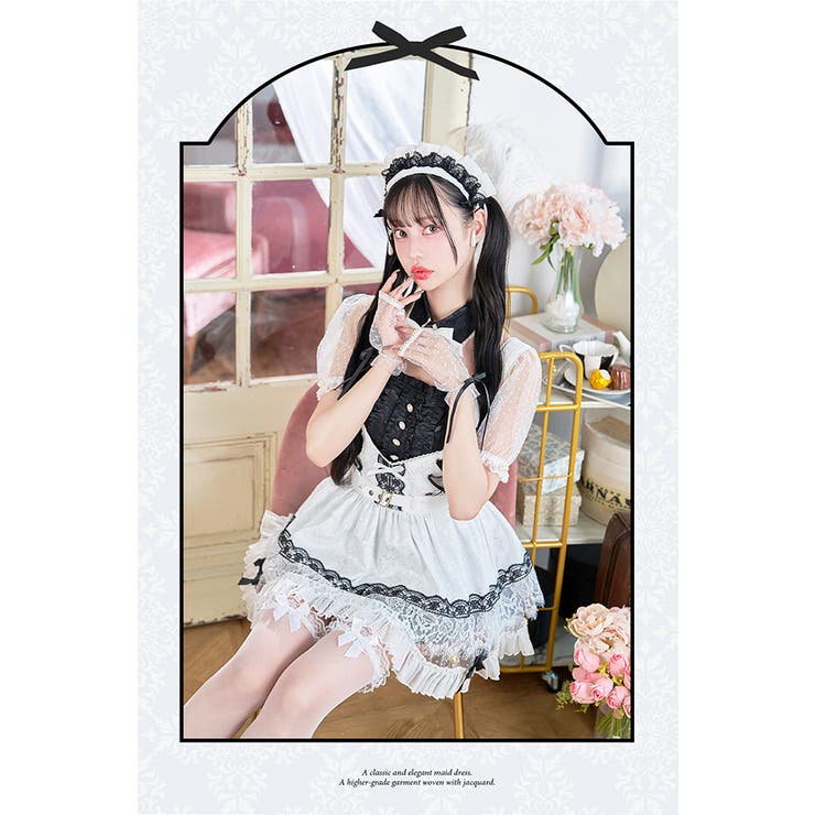 じ*ゆ様 マリームーン クラシカルゴシックジャガードメイド ホワイト クラシカルゴシックジャガードメイド ホワイト Malymoon