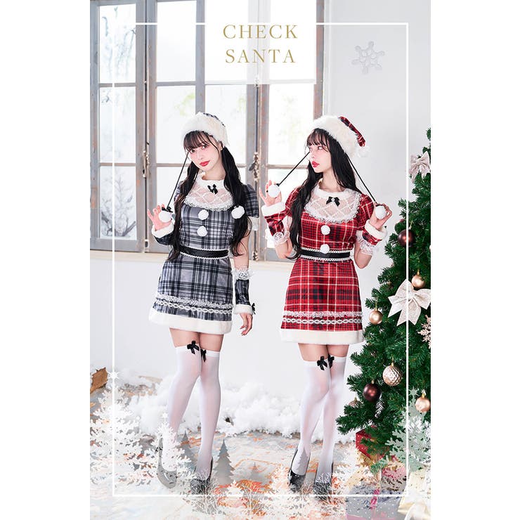 即日発送】デコルテハートサンタ《クリスマスコスプレ6点セット》【Malymoon/マリームーン】【9770】 |  オリジナルコスチューム(original design costume),クリスマスコスプレ（X'mas-costume） | Malymoon( マリームーン)オフィシャルウェブストア