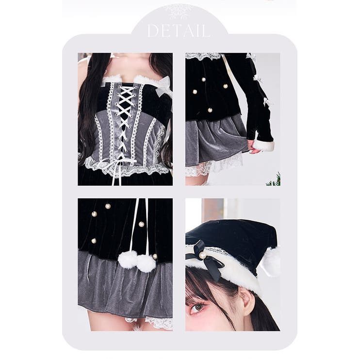 スノークリスタルレースサンタ[品番：MYMT0000788]｜Malymoon （マリームーン  ）のレディースファッション通販｜SHOPLIST（ショップリスト）
