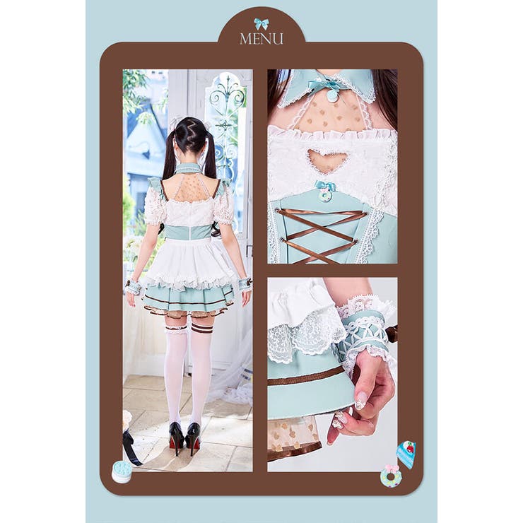 チョコミントフロートメイド[品番：MYMT0000850]｜Malymoon （マリームーン  ）のレディースファッション通販｜SHOPLIST（ショップリスト）
