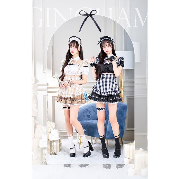 ギンガムドールメイド[品番：MYMT0000865]｜Malymoon （マリー