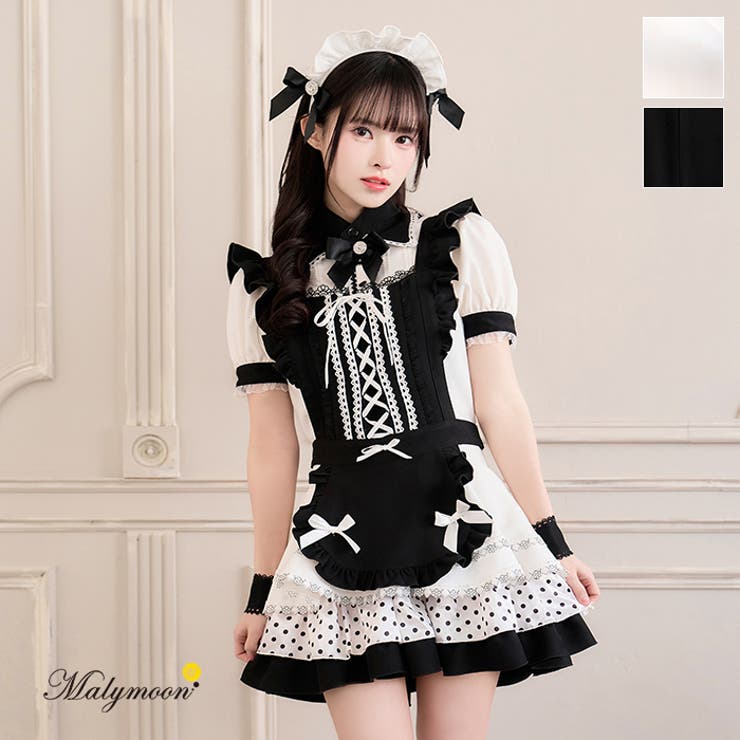 ヴィクトリアンクラシカルドットメイド[品番：MYMT0000846]｜Malymoon （マリームーン  ）のレディースファッション通販｜SHOPLIST（ショップリスト）
