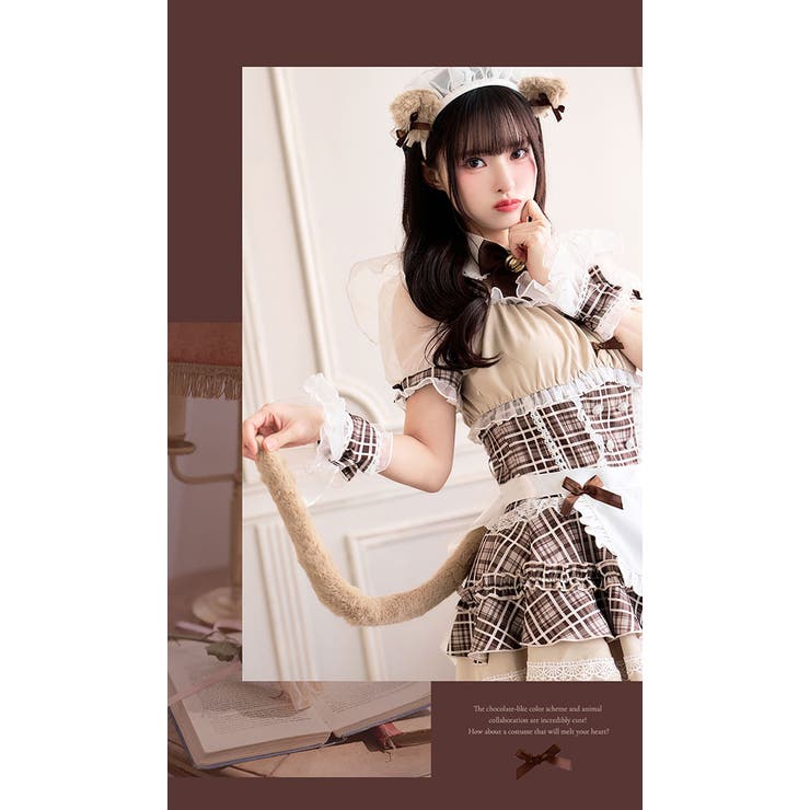 ロイヤルチェックキティメイド[品番：MYMT0000858]｜Malymoon （マリームーン  ）のレディースファッション通販｜SHOPLIST（ショップリスト）