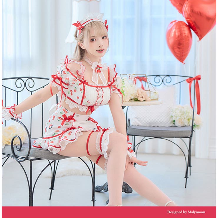 【安心発送】 ホイップチェリーデザートメイド[品番：MYMT0000901]｜Malymoon コスプレ衣装