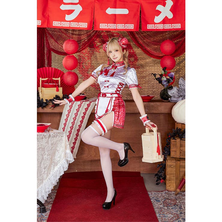 ラーメンチャイナガール《オリジナルコスプレ8点セット》【Malymoon