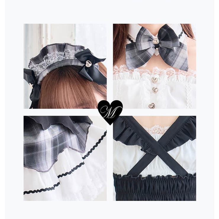 藤咲凪着用】ロイヤルブラックヒロインメイド《オリジナルコスプレ10点