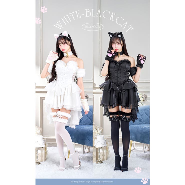 ハートロックキーキャットドレス[品番：MYMT0000877]｜Malymoon
